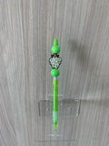 Cowboy Ghost Green Charm Beaded Lead Pencil