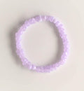 Lavender Amethyst Chip Stone Stretch Bracelet