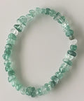 Green Fluorite Chip Stone Stretch Bracelet