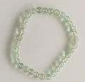 Green Fluorite Crystal Beaded Stretch Bracelet