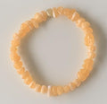 Yellow Calcite Chip Stone Stretch Bracelet