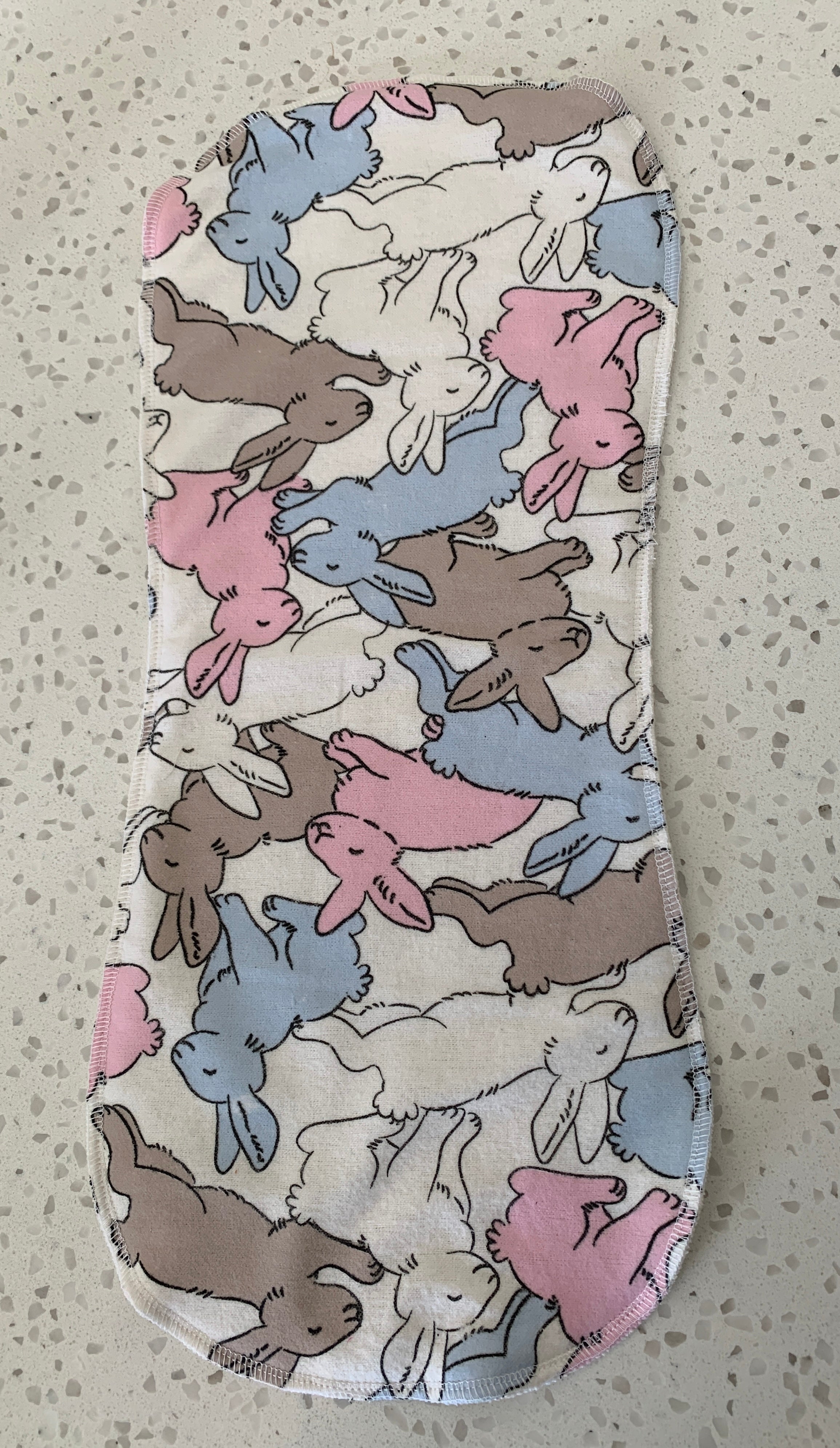 Baby Burp Cloth – Bunny Print