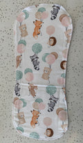 Baby Burp Cloth – Forest Friends & Balloons Print