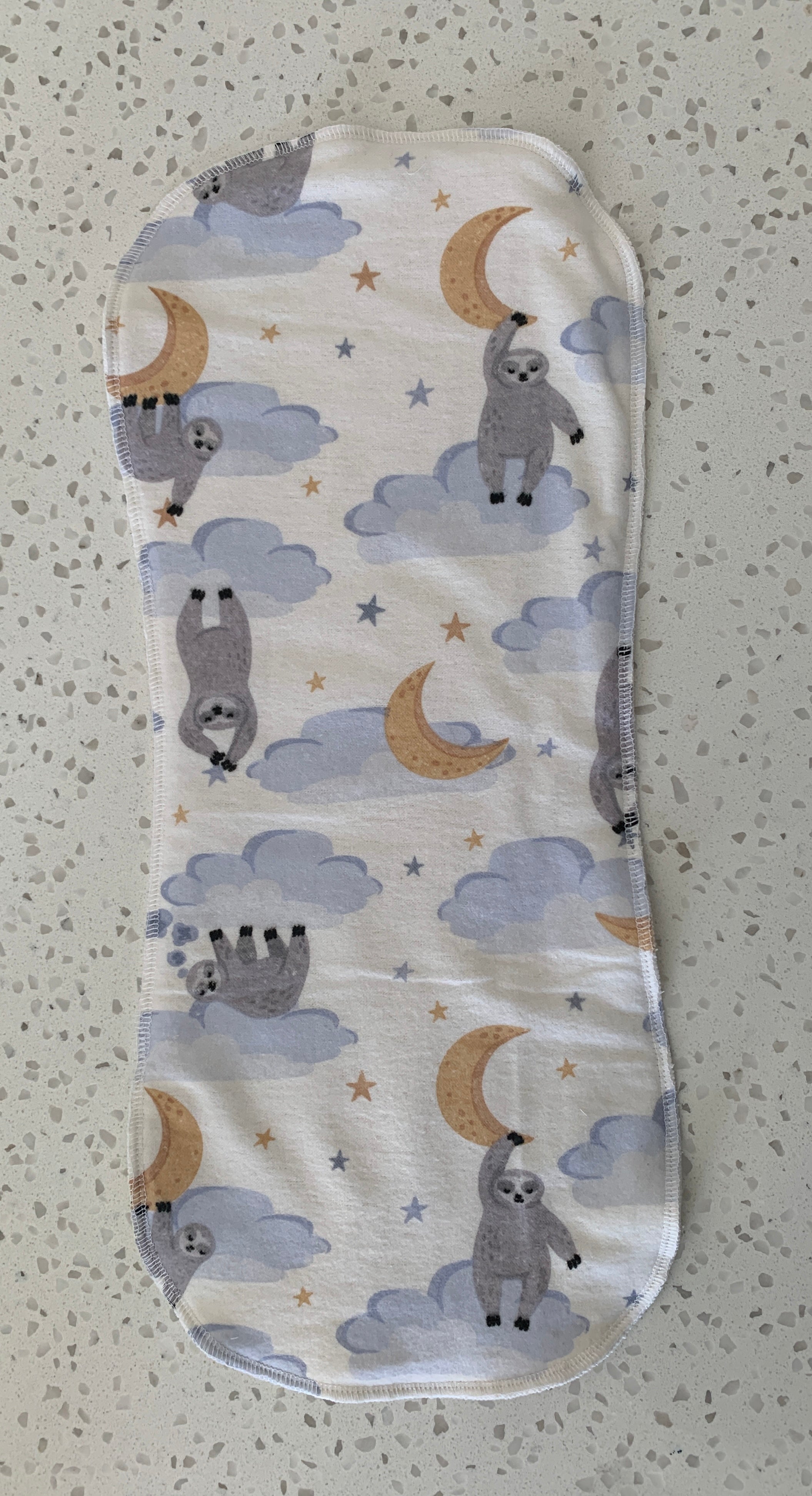 Baby Burp Cloth – Sleepy Sloth Print