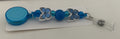 Handmade Butterfly Beaded Belt Clip - Teal