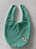 Baby Bib - Mint Green Pony Embroidery