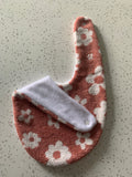 Baby Bandana Bib - Terracotta Daisy Print