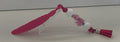 Handmade Feather & Butterfly Beaded Bookmark - Hot Pink