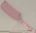 Pink Heart Cube Beaded Comb