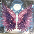 Angel Wings Crystal Art Greeting Card