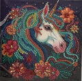 Starry Night Unicorn Crystal Art Card