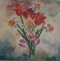 Mixed Wildflower Bouquet Crystal Art Card
