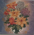 Daisy & Hydrangea Bouquet Crystal Art Card