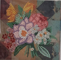 Spring Bouquet Patchwork Crystal Art Card