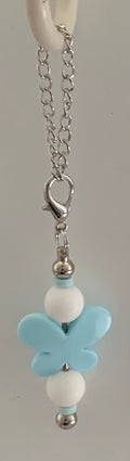 Blue Butterfly Beaded Cup Charm
