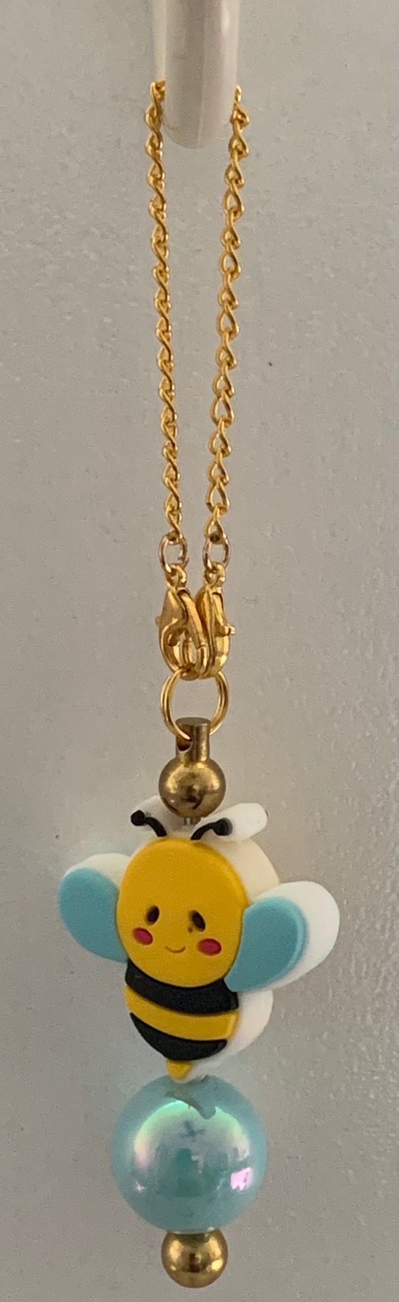 Bumble Bee Beaded Cup Charm