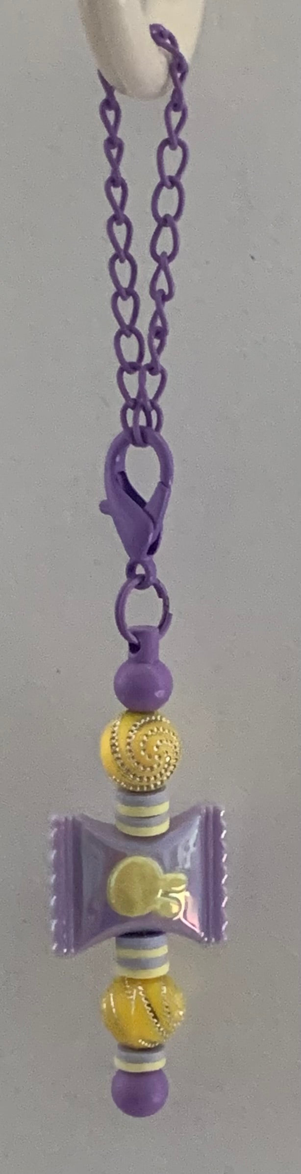 Lavender Candy Beaded Cup Charm