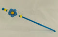 Beaded Crochet Hook – Blue Daisy