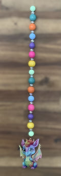 Window Dangly - Rainbow Baby Dragon Multicolour Beads