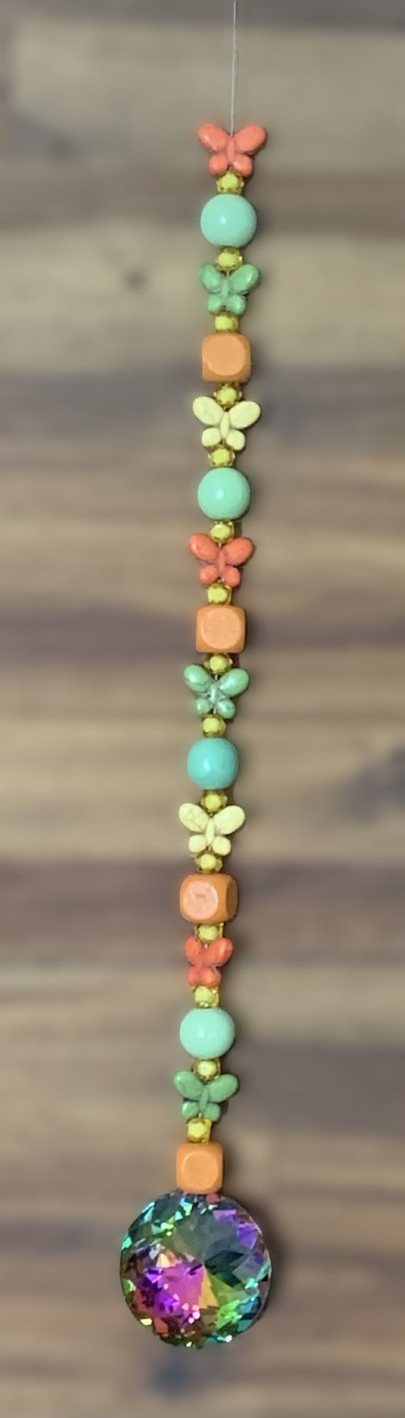 Window Dangly - Pastel Butterfly Suncatcher Crystal Ball