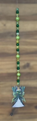 Window Dangly - Forest Fairy Green Beads