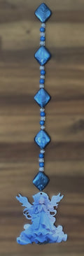 Window Dangly - Blue Angel Diamond Beads