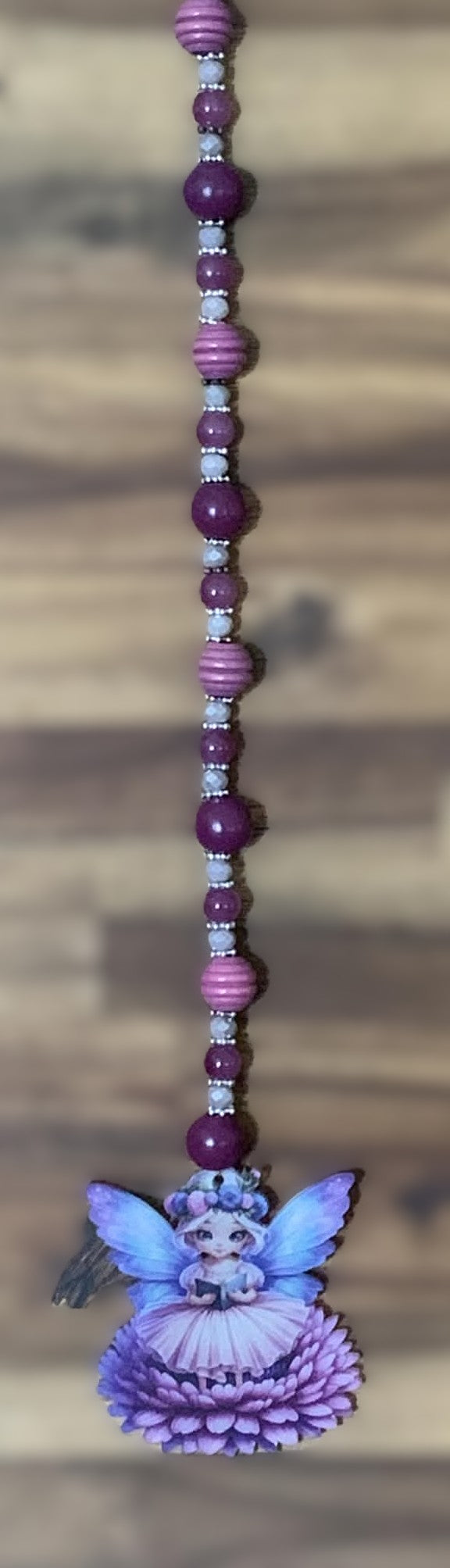 Window Dangly - Fairy Purple Beads