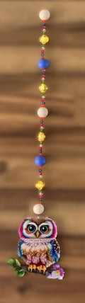 Rainbow Owl Window Dangly
