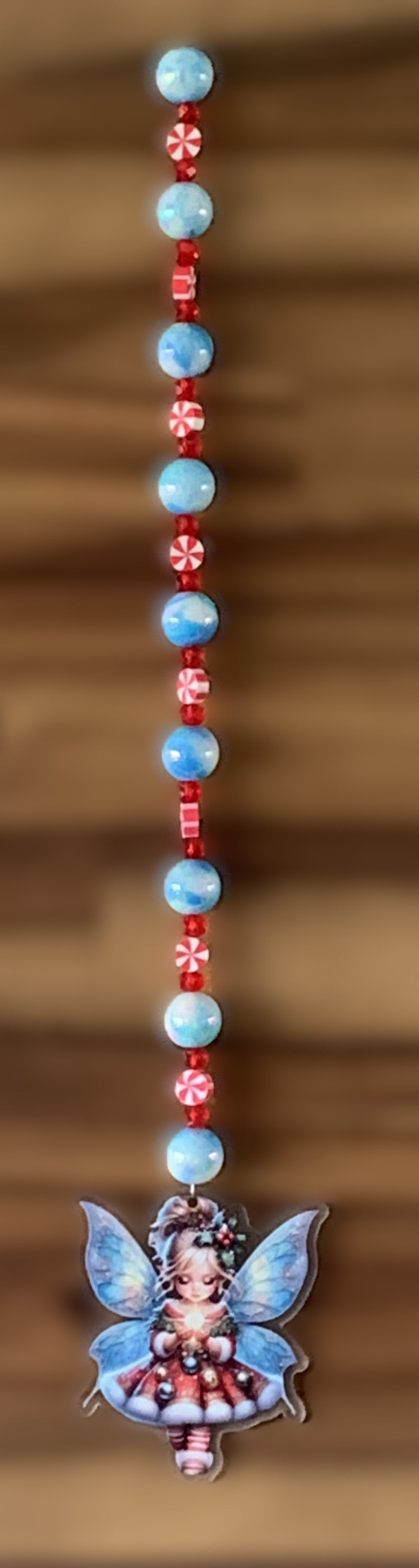 Candy Cane Christmas Fairy Window Dangly