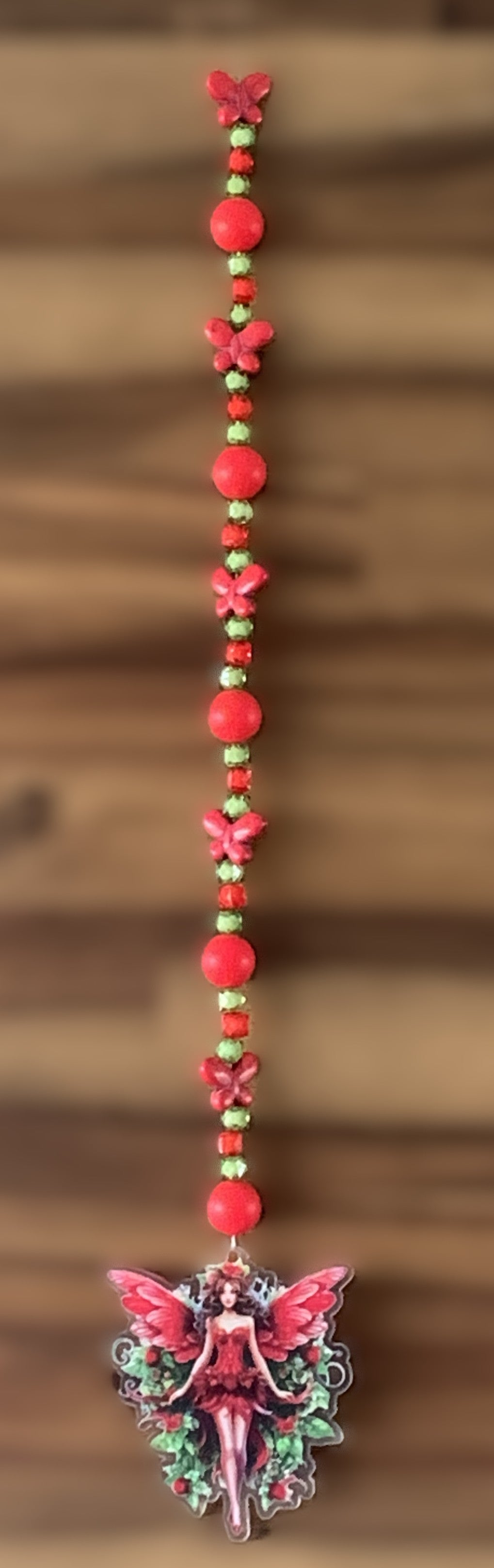 Rose Red Fairy Window Dangly