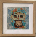 Framed Diamond Painting – Floral Owl