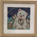 Framed Diamond Painting – Polar Bear & Penguins