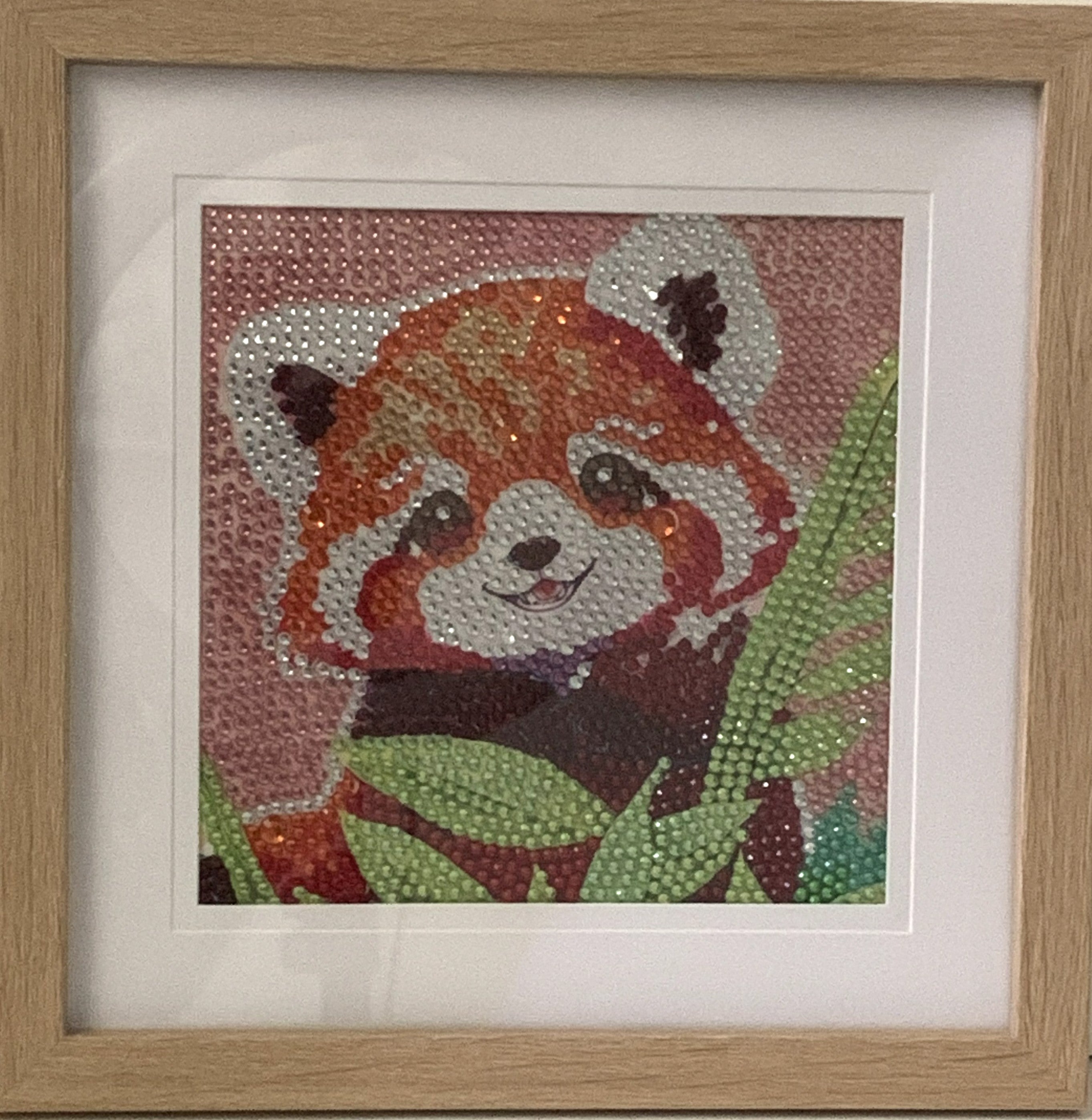 Framed Diamond Painting – Red Panda