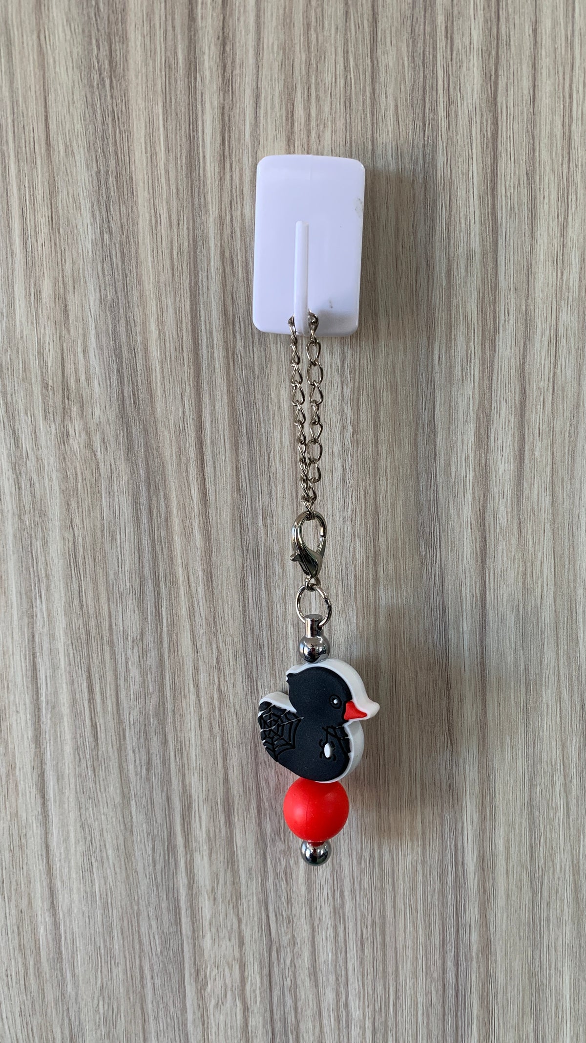 Black Duck Beaded Cup Charm