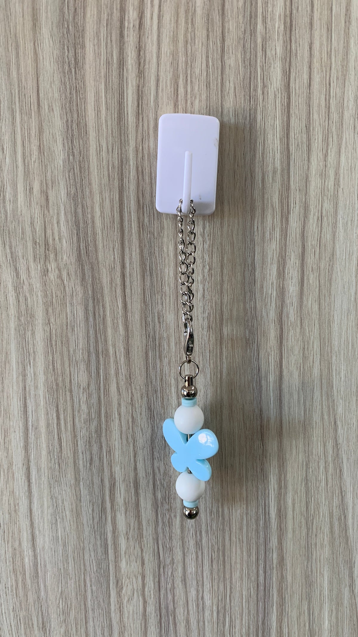 Blue Butterfly Beaded Cup Charm