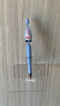 Handmade Nurse Gnome Beaded Pen - Powder Blue