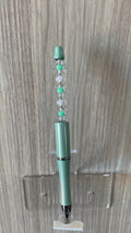 Handmade Crystal Daisy Chain Beaded Pen – Mint Green