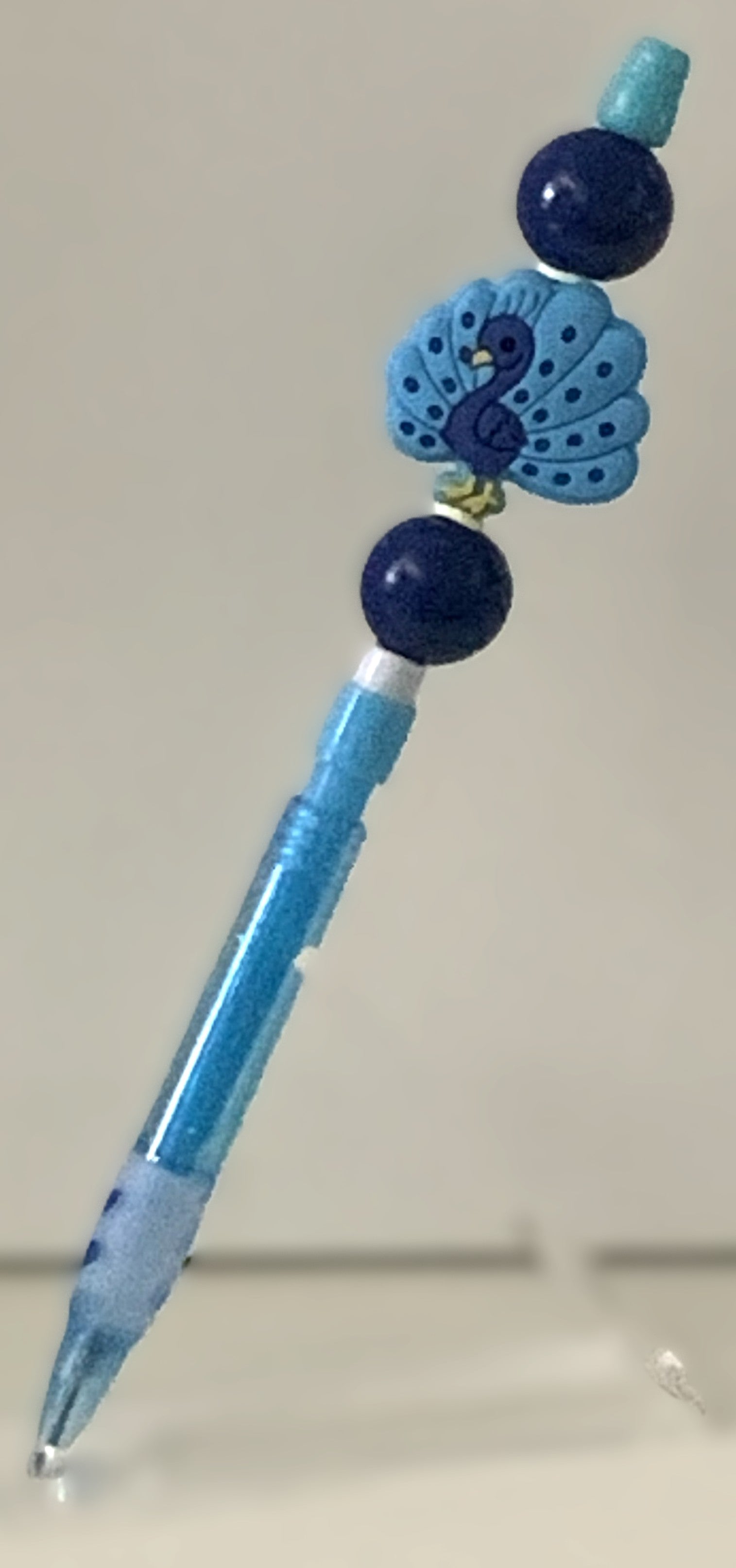 Peacock Charm Beaded Lead Pencil