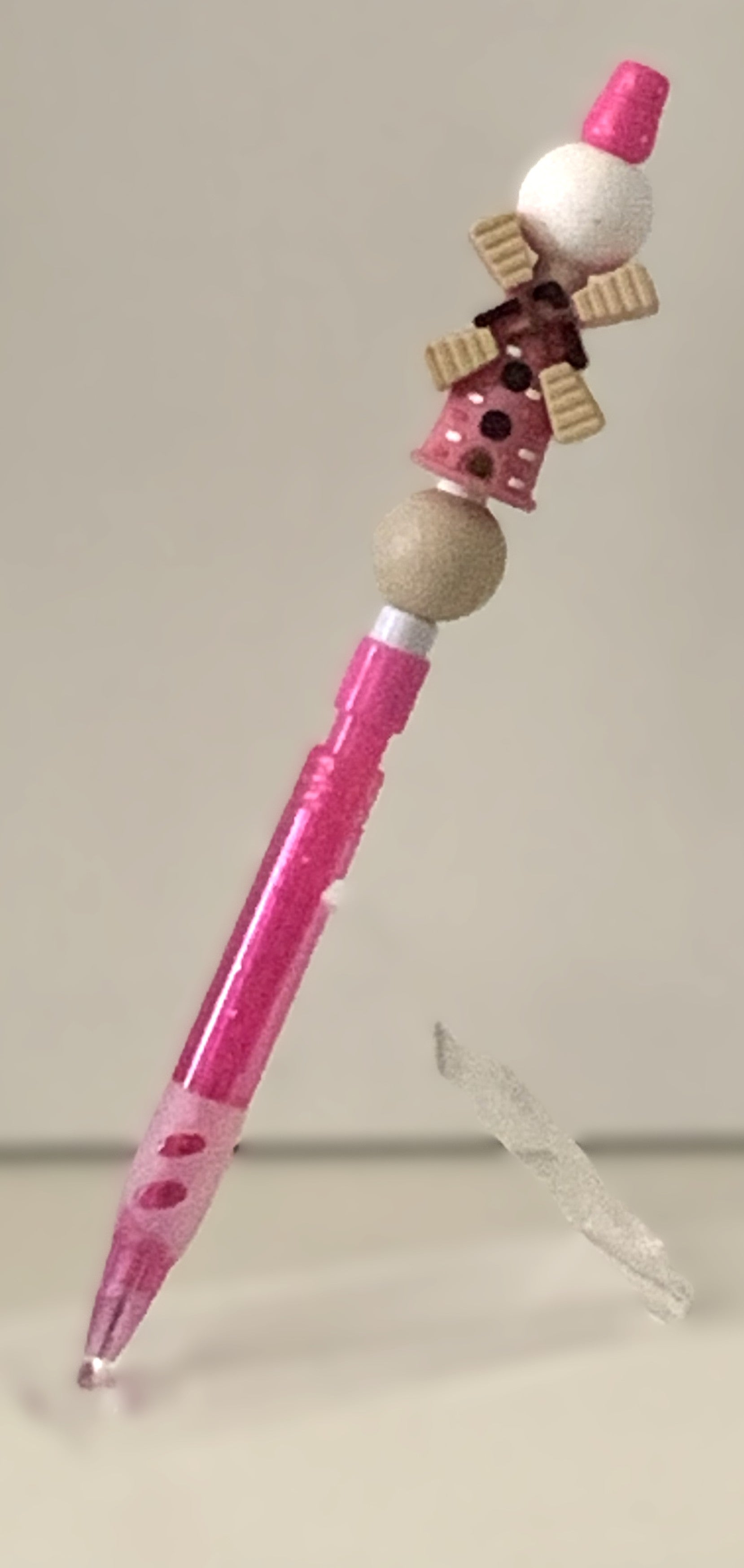 Windmill Charm Beaded Lead Pencil