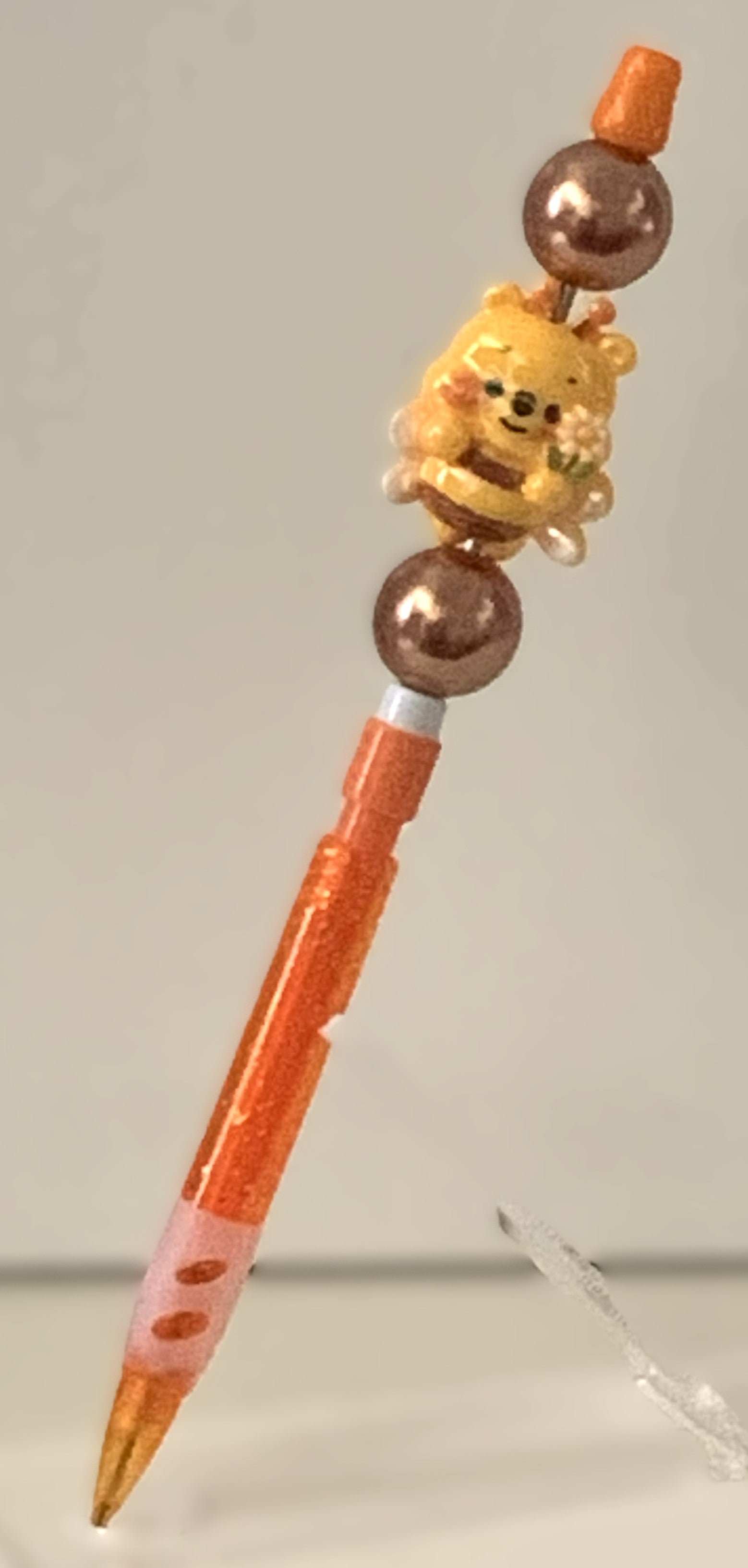 Honey Bear Charm Beaded Lead Pencil