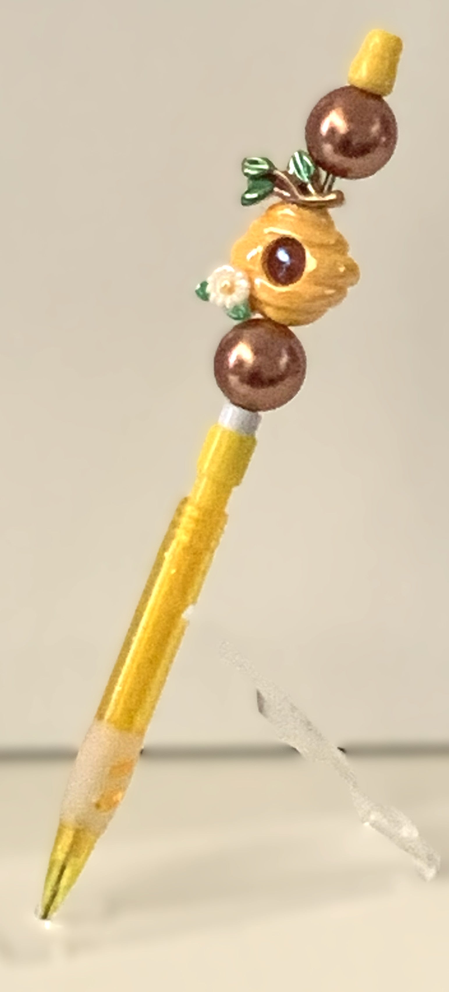 Beehive Charm Beaded Lead Pencil