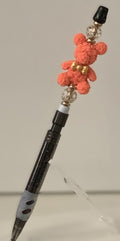 Rose Bear Charm Beaded Lead Pencil