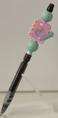 ABC Book Charm Beaded Lead Pencil