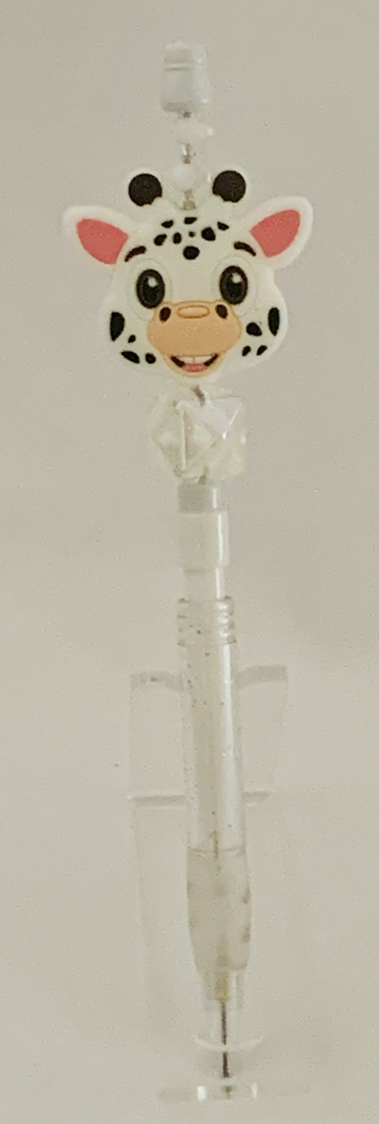 Kawaii Giraffe Face Charm Beaded Lead Pencil