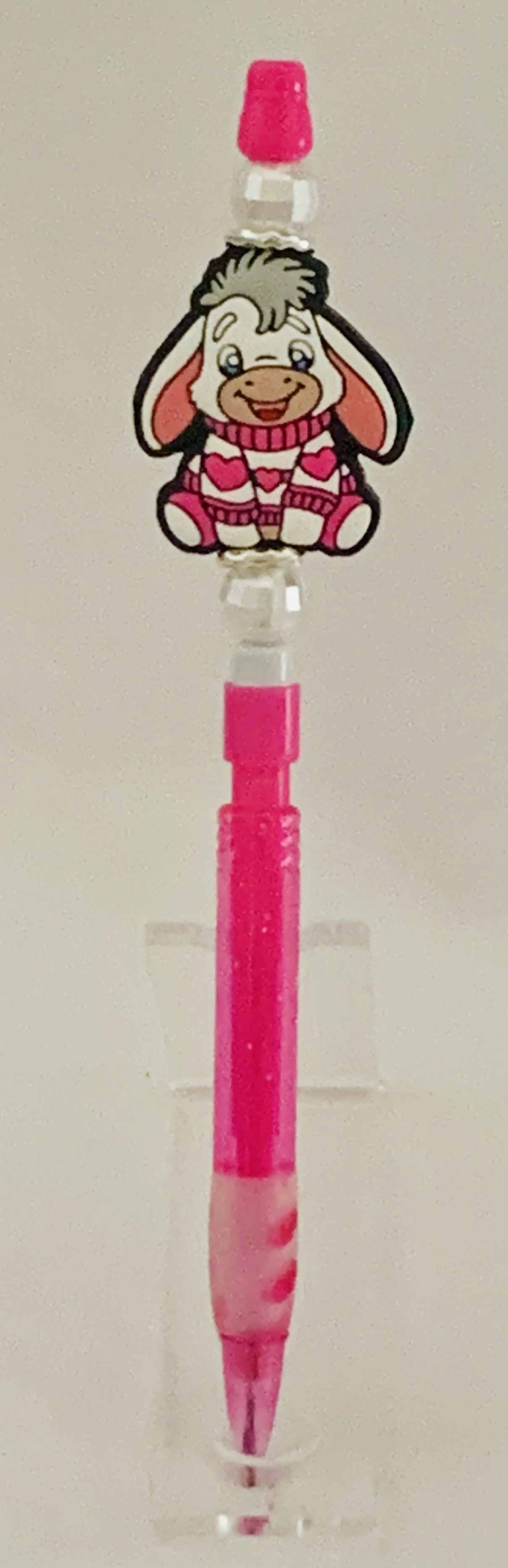 Baby Donkey Charm Beaded Lead Pencil