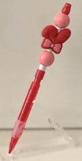 Bunny Ears Bow Charm Beaded Lead Pencil