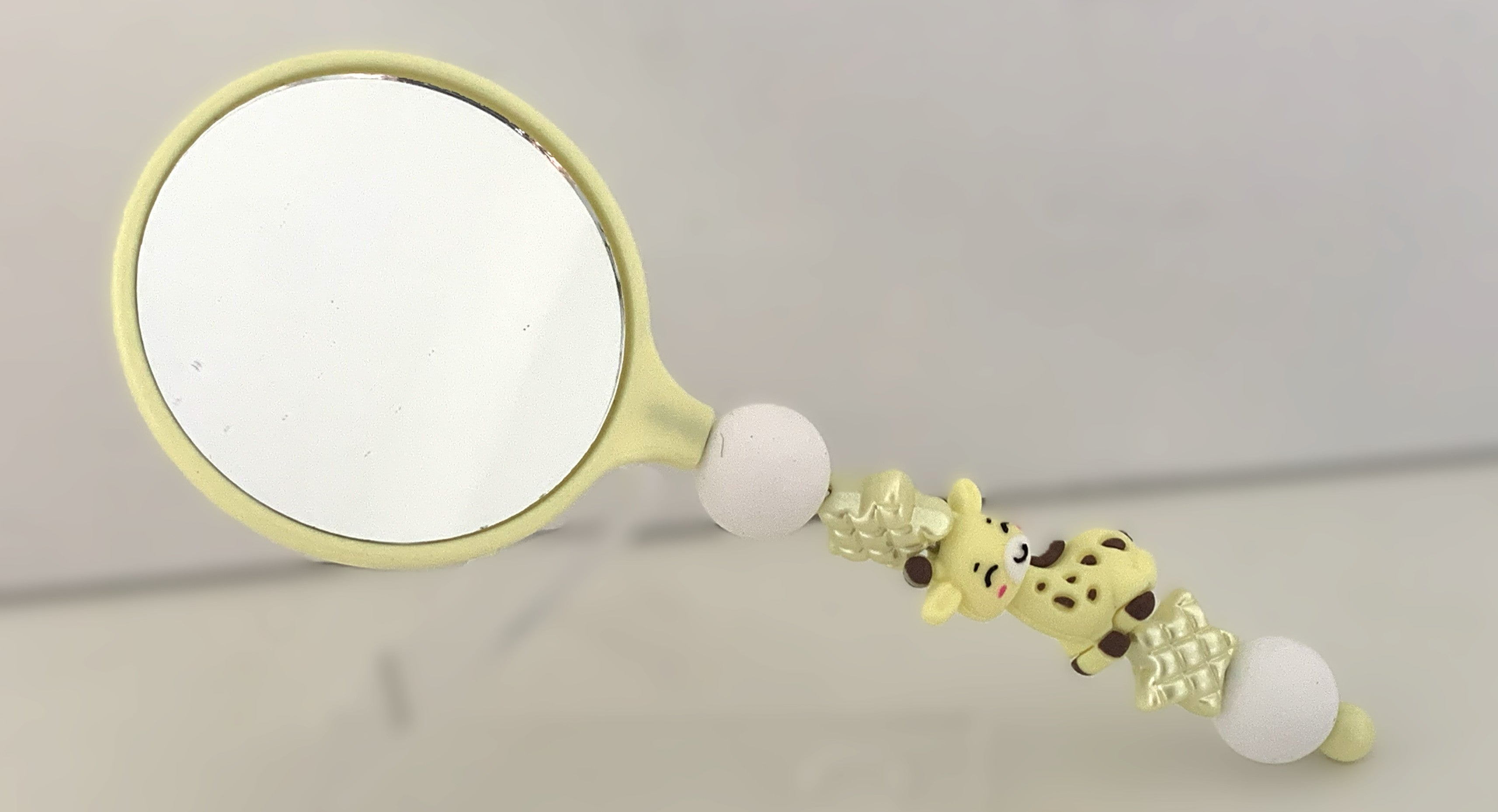 Beaded Hand Mirror – Baby Giraffe
