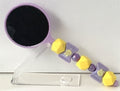 Beaded Hand Mirror – Bunny & Yellow Hexagons