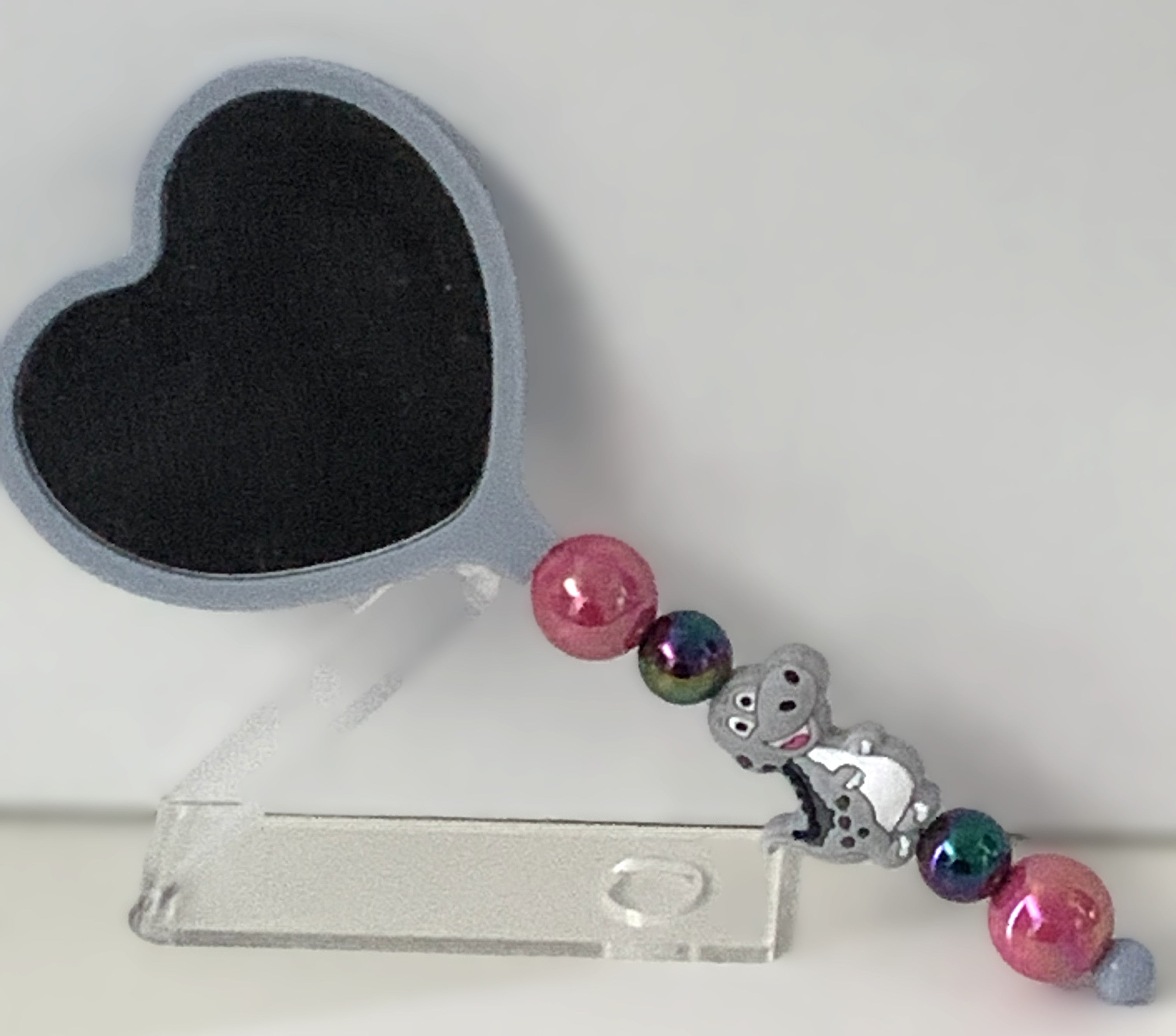 Beaded Hand Mirror – Dinosaur
