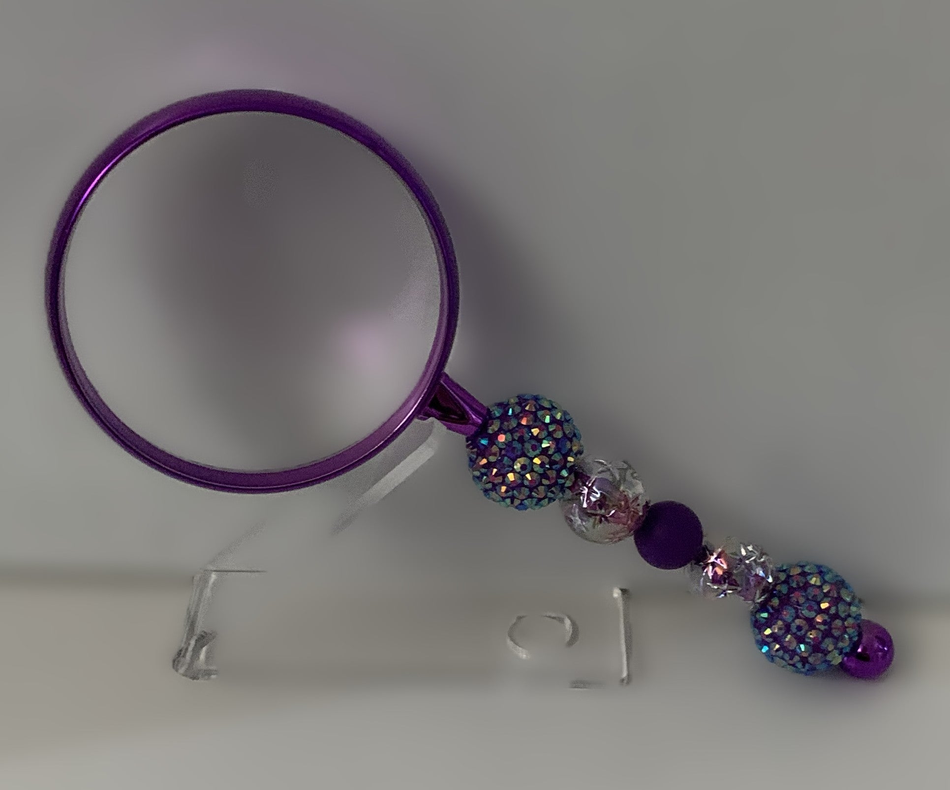 Beaded Magnifying Glass – Purple Glam